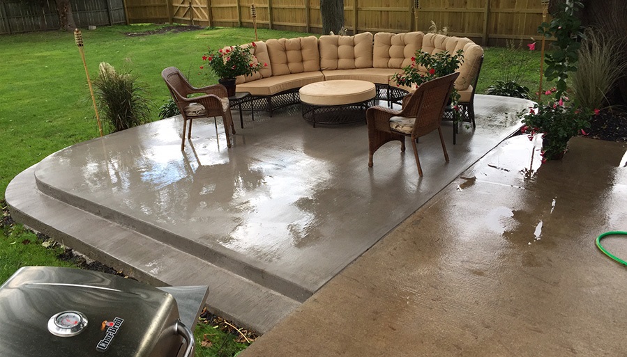 stampcrete near syracuse ny image of stamped concrete patio from grasshopper concrete services