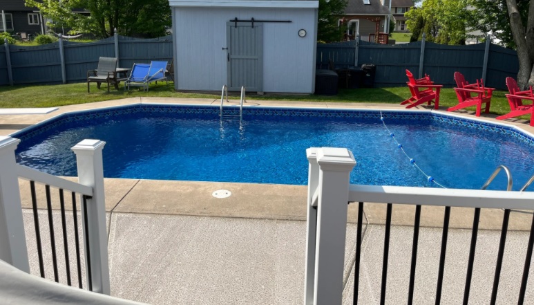 concrete pool decks near syracuse ny view from porch